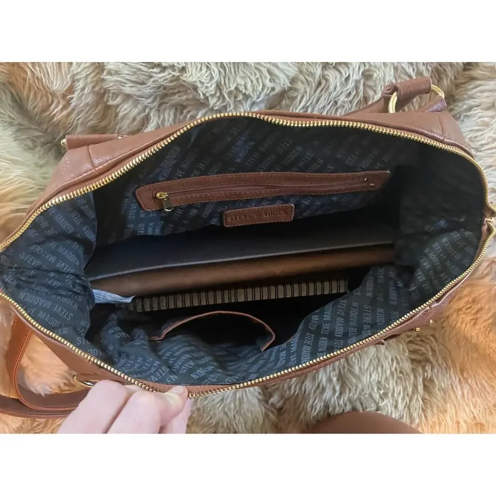 Steve Madden B Marlow Cognac Satchel